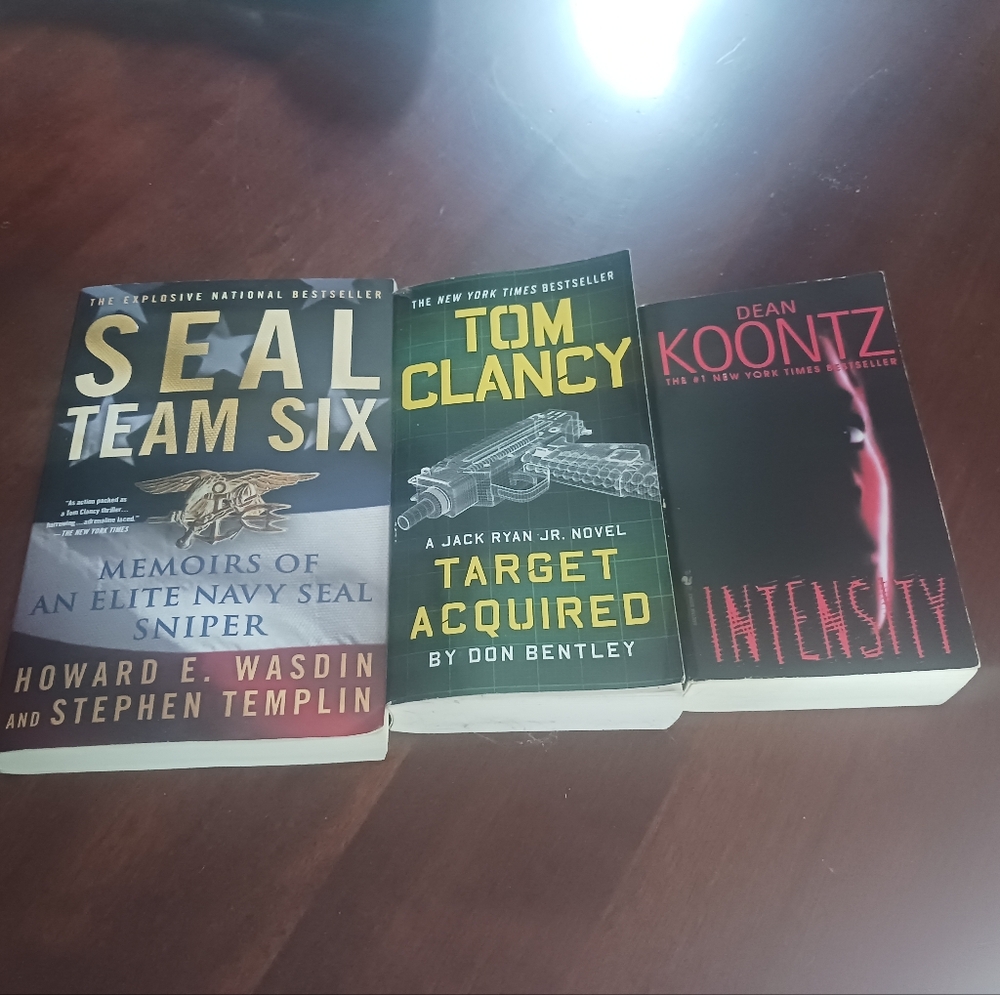 Set of Three Thriller Novels